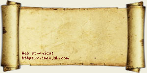 David Crnjanski vizit kartica